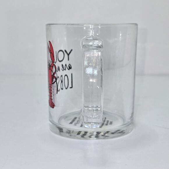 Friends TV Show “You Are My Lobster” Glass Mug Ross Rachel Quote Cup Warner Bros - Picture 3 of 7